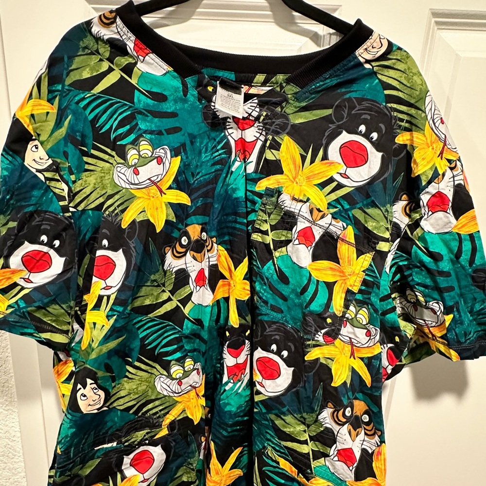 Men's George of the Jungle nurse scrub top